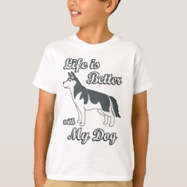 Camiseta A Vida é Melhor Com o Meu Cachorro