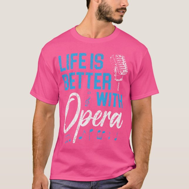 Camiseta A Vida É Melhor Com O Ópera Musical Voice Theater (Frente)