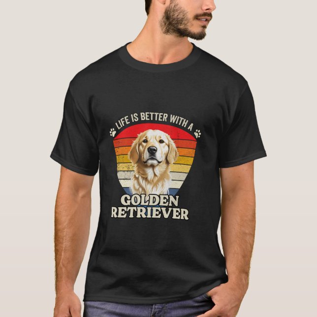 Camiseta A vida é melhor com o Ouro do varejo (Frente)