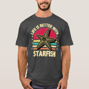 Camiseta A vida é melhor com o peixe-estrela