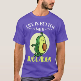 Camiseta A Vida É Melhor Com Os Abacates