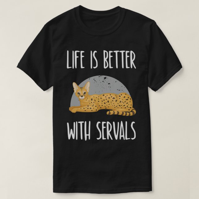 Camiseta A vida é melhor com os servais (Frente do Design)