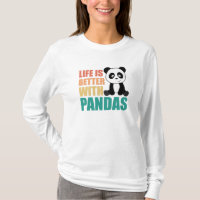 A Vida É Melhor Com Pandas Cute Panda Colorida