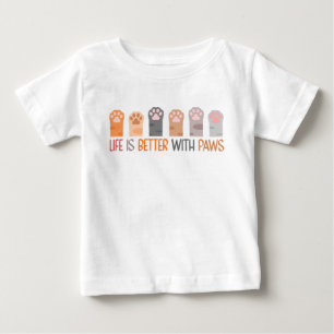 Camiseta A Vida é Melhor com Patas