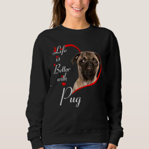 Camiseta A Vida É Melhor Com Pug