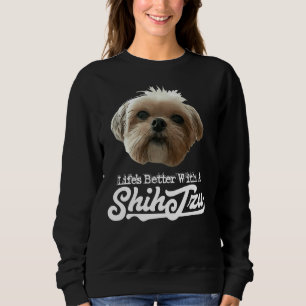 Camiseta A Vida É Melhor Com Shih Tzu