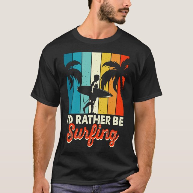 Camiseta A vida é melhor com surfe (Frente)