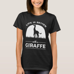 Camiseta A Vida É Melhor Com Um Animal Da África Safari Gir