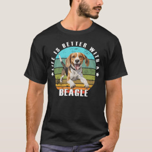 Camiseta A Vida É Melhor Com Um Beagle