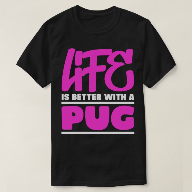 Camiseta A vida é melhor com um cachorro (Frente do Design)
