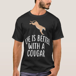 Camiseta A Vida É Melhor Com Um CACHORRO Engraçado. 