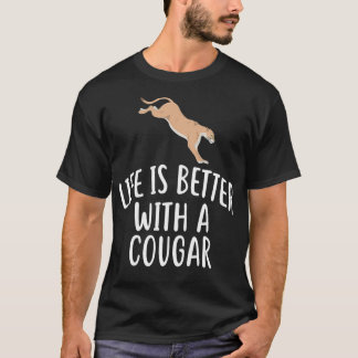 Camiseta A Vida É Melhor Com Um CACHORRO Engraçado.
