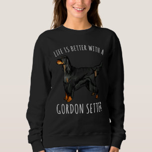 Camiseta A Vida É Melhor Com Um Cachorro Gordon Setter