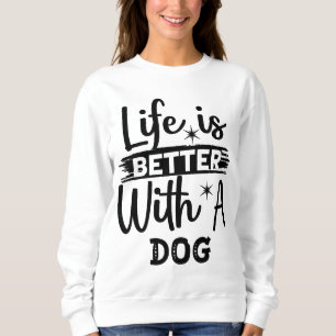 Camiseta A vida é melhor com um cão