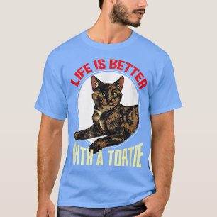 Camiseta A Vida É Melhor Com Um Gato Toritário, Kitten Lov.
