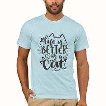 A vida é melhor com um gato - um gato bonito, com