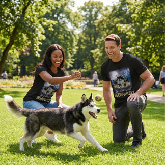 Camiseta A Vida É Melhor Com Um Husky Siberiano