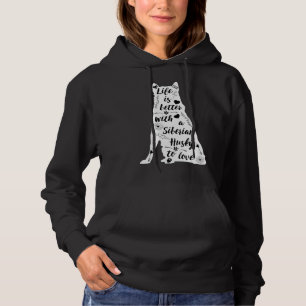 Camiseta A Vida É Melhor Com Um Husky Siberiano Para Amar