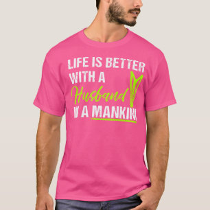 Camiseta A Vida É Melhor Com Um Marido Em Mankini - Engraça