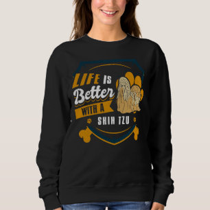 Camiseta A Vida É Melhor Com Um Proprietário De Cachorro Sh
