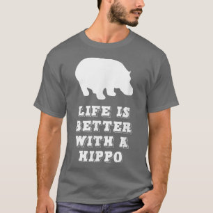 Camiseta A Vida É Melhor Com Um Sobrevivente De Hippo, Pres