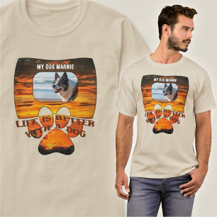 Camiseta A vida é melhor com um Sunset Cachorro 2584
