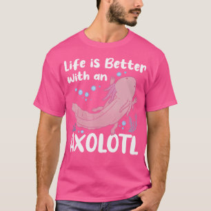 Camiseta A Vida É Melhor Com Uma Amanda Mexicana Axolotl