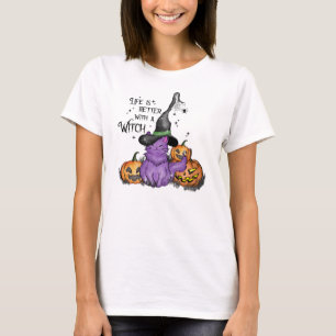 Camiseta A Vida É Melhor Com Uma Bruxa
