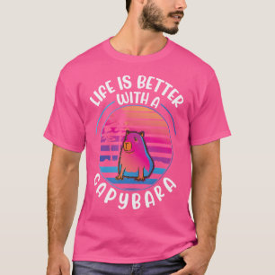 Camiseta A Vida É Melhor Com Uma Capybara