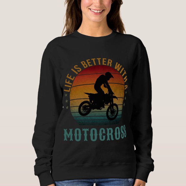 CAMISETA A VIDA É MELHOR COM UMA MOTOCROSA (Frente)