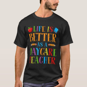 Camiseta A Vida é Melhor como Professora de Berçário - Crec