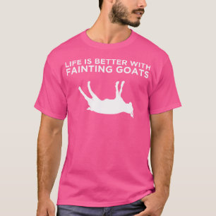 Camiseta A vida é melhor desmaiar o dono de cabras