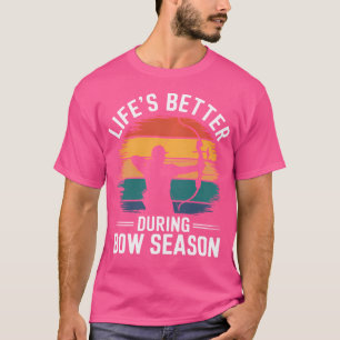 Camiseta A Vida É Melhor Durante A Época Do Arco Arco Engra