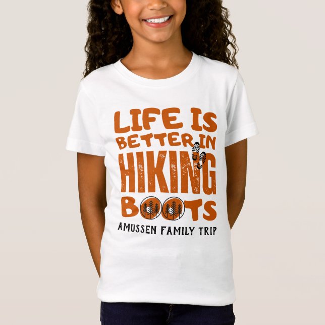 Camiseta A Vida É Melhor Em Botas De Caminho (Frente)
