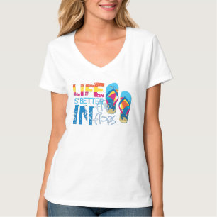 Camiseta A vida é melhor em sacudir de sacudir