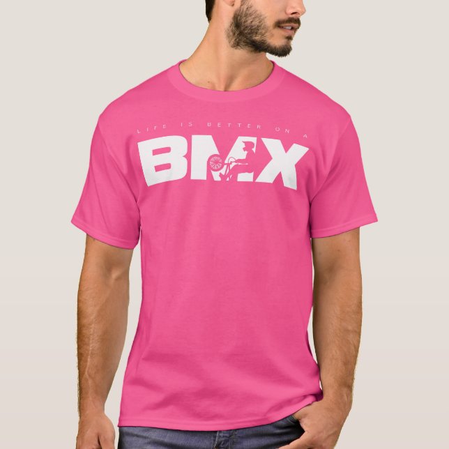 Camiseta A Vida É Melhor Em Um Bmx (Frente)