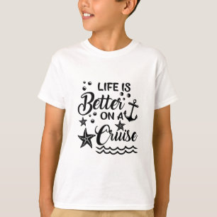 Camiseta A Vida É Melhor Em Um Cruzeiro Amante De Cruzeiros