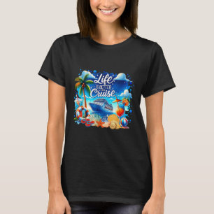 Camiseta A Vida É Melhor Em Um Cruzeiro Hawaii Beach Summer