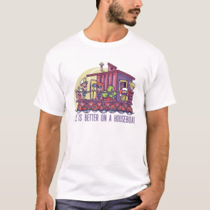 Camiseta A Vida É Melhor Em Um Lar De Casa Engraçado