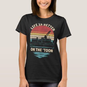 Camiseta A Vida É Melhor Na Diversão Do Barco Do Brinquedo