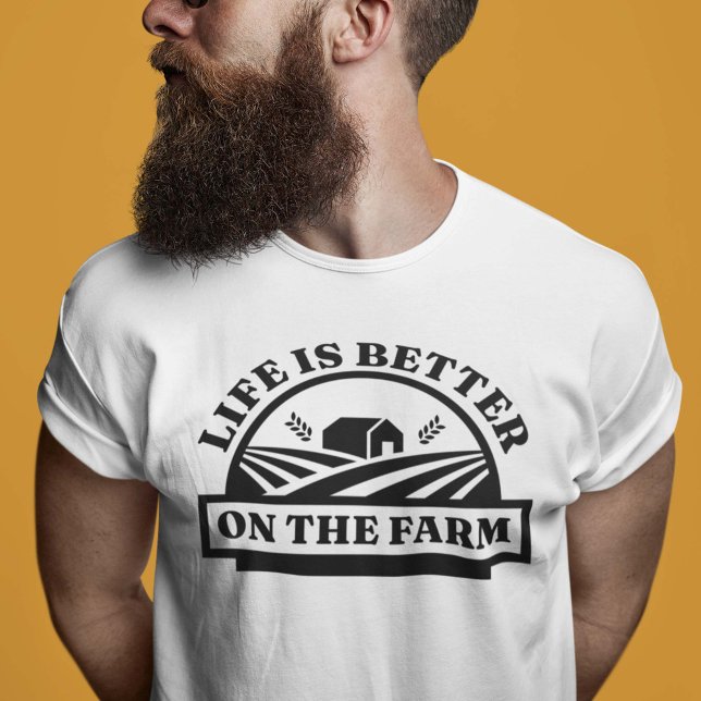Camiseta A Vida É Melhor Na Fazenda (farmer shirt)