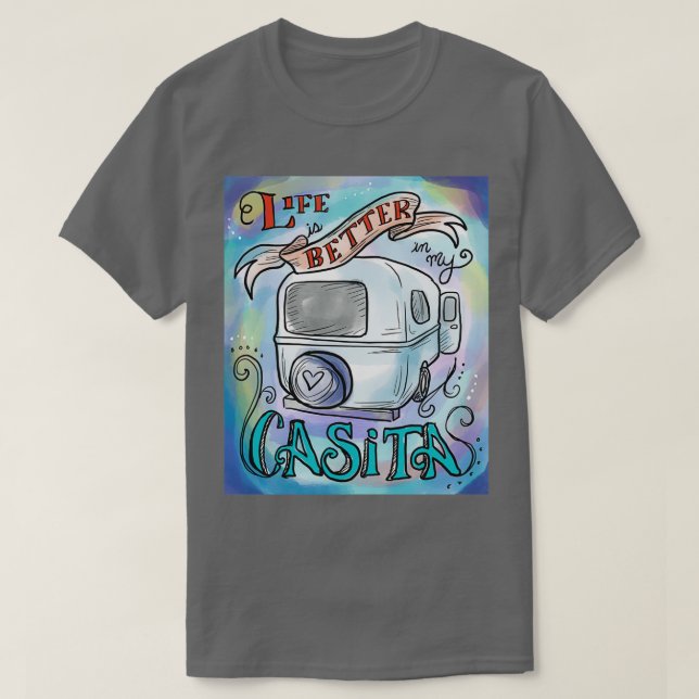 Camiseta A vida é melhor na minha Casita (Frente do Design)