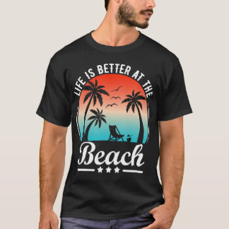 Camiseta A Vida É Melhor Na Praia