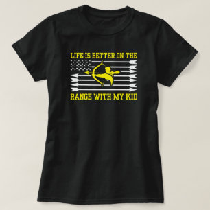 Camiseta A vida é melhor no alcance com a minha filha Arche