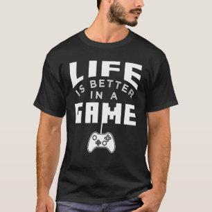 Camiseta A Vida É Melhor No Jogo 1