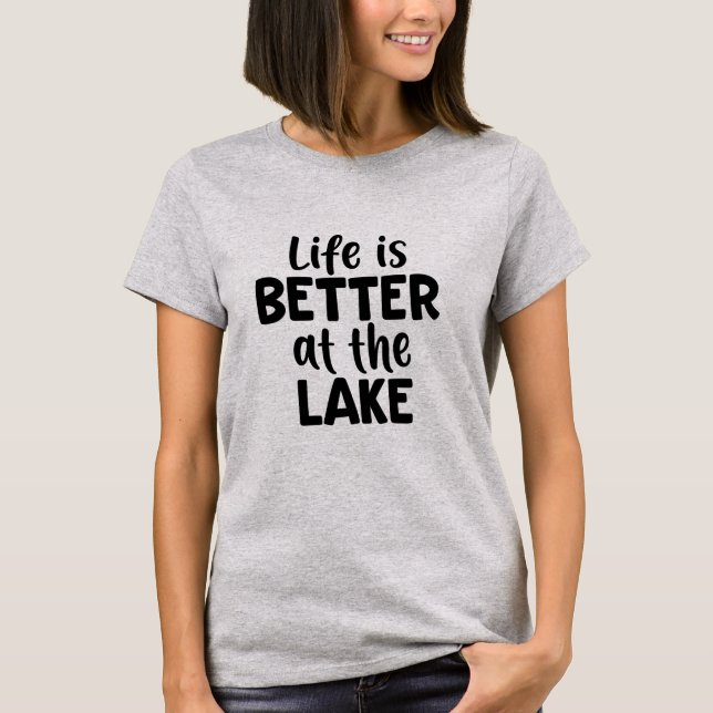 Camiseta A vida é melhor no lago (Frente)