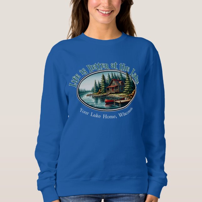 Camiseta A vida é melhor no lago (Frente)