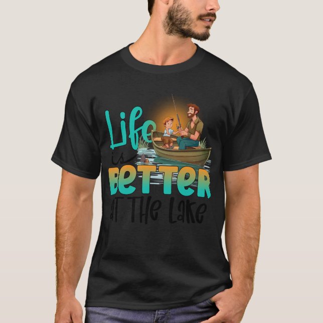Camiseta A vida é melhor no lago (Frente)