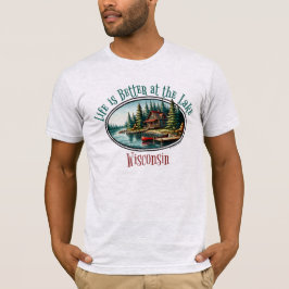 Camiseta A vida é melhor no lago