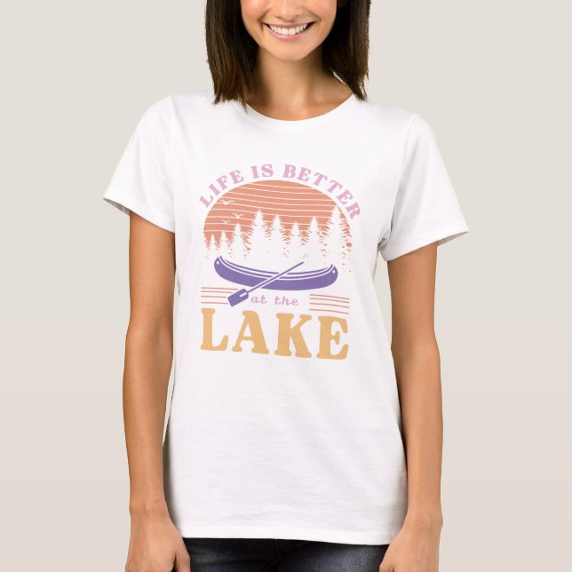 Camiseta A Vida É Melhor No Lago (Frente)